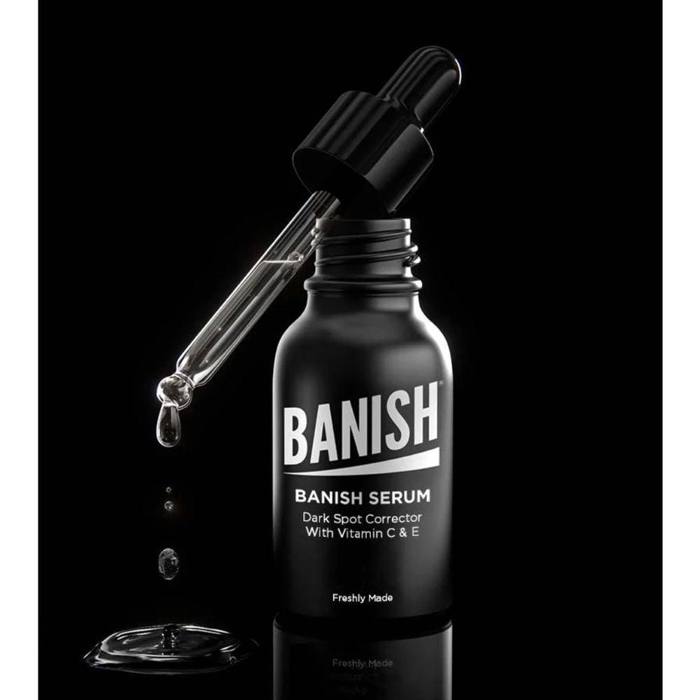 New Banish Banish Serum Dark Spot Corrector w Vitamin C & E
